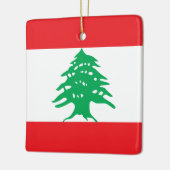 Libanon (libanesische Flagge) Keramikornament (Links)