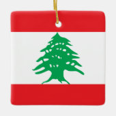 Libanon (libanesische Flagge) Keramikornament (Vorderseite)