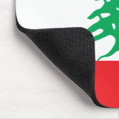 Libanon (libanesische Flagge) Mousepad (Ecke)