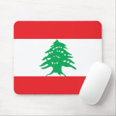 Libanon (libanesische Flagge) Mousepad (Mit Mouse)
