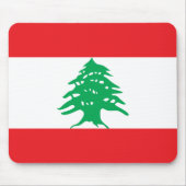 Libanon (libanesische Flagge) Mousepad (Vorne)