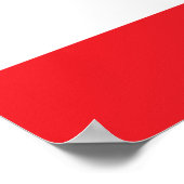 Libanon - libanesische Flagge Poster (Ecke)