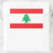 Libanon/libanesische Flagge Rechteckiger Aufkleber (Tasche)