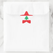 Libanon/libanesische Flagge Stern-Aufkleber (Tasche)