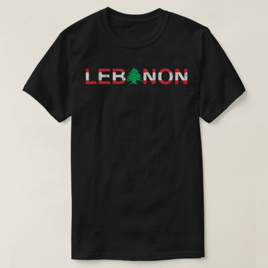 Libanon Libanon Fahne Asien Levant Travel Cedar Be T-Shirt (Design vorne)
