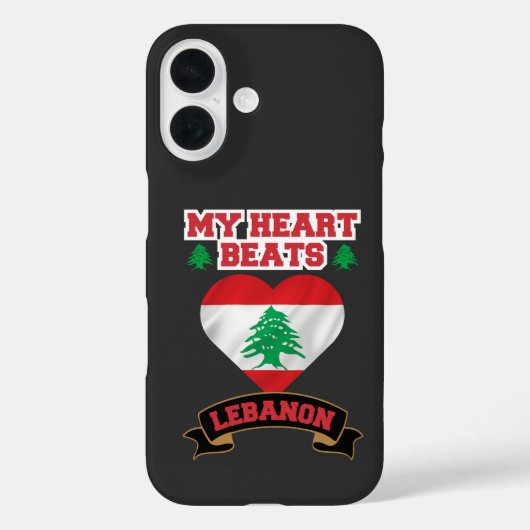 Libanon - Liebe der Herzenflagge Case-Mate iPhone Hülle (Rückseite)