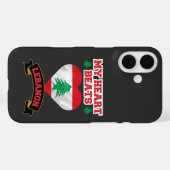 Libanon - Liebe der Herzenflagge Case-Mate iPhone Hülle (Rückseite (Horizontal))