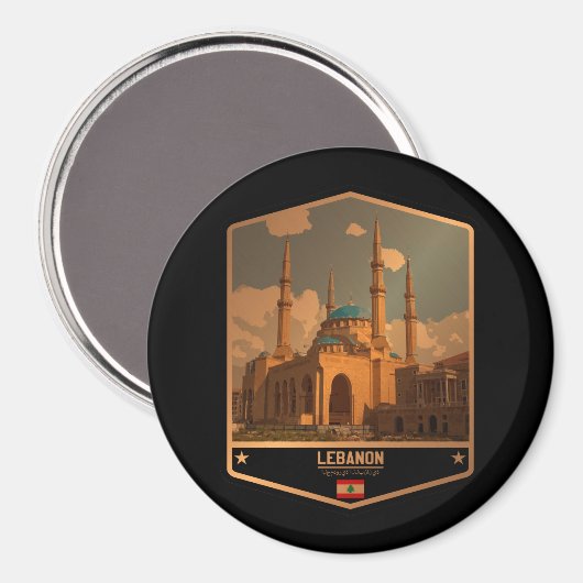Libanon Magnet (Vorderseite/Rückseite)