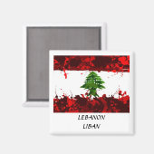 Libanon Magnet (Vorderseite/Rückseite)