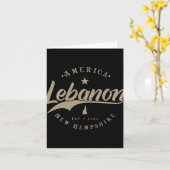 Libanon New Hampshire Karte (Gelbe Blume)