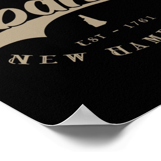 Libanon New Hampshire  Poster (Ecke)