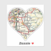 Libanon ODER Karte Aufkleber (Blatt)