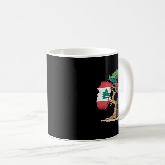 Libanon Palästinafahne Libanesische Palästinensisc Kaffeetasse (VorderseiteRechts)