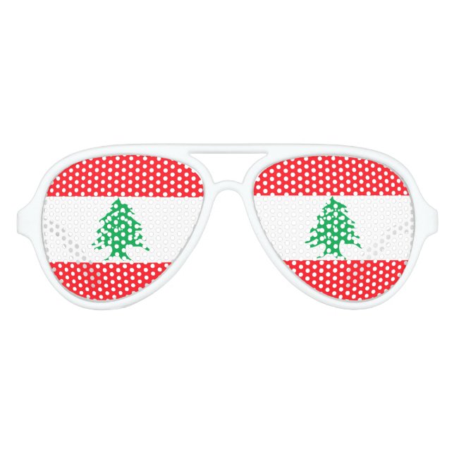 Libanon Partybrille (Vorderseite)