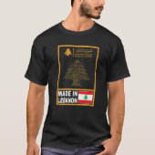 Libanon - Passport Libanon - Flagge T-Shirt (Vorderseite)