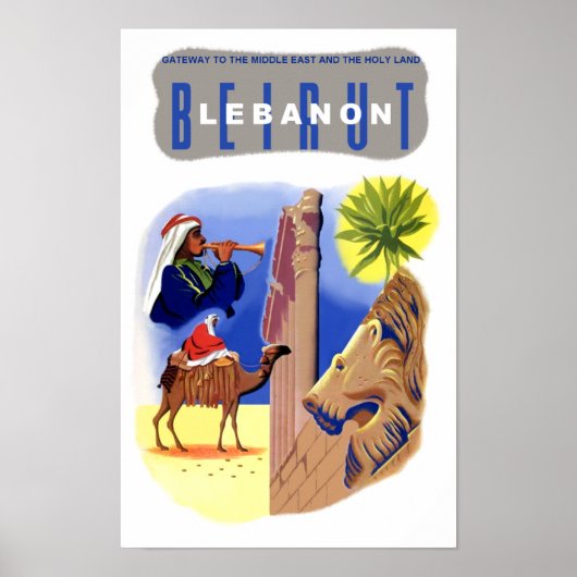 Libanon-Reiseplakat Poster (Vorne)