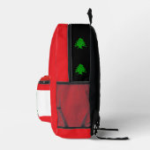 Libanon, Rucksack, libanesische Flagge, Zedernbaum Bedruckter Rucksack (Rechts)