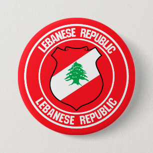 Libanon-Runde Button