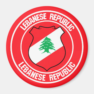 Libanon-Runde Magnet