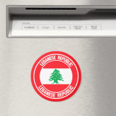 Libanon-Runde Magnet (In Situ (Geschirrspüler))