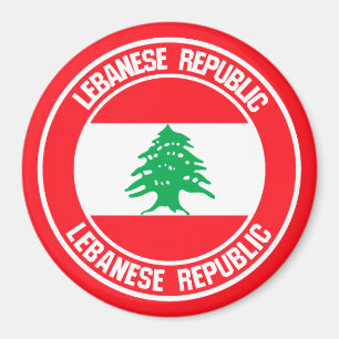 Libanon-Runde Magnet