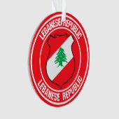 Libanon-Runde Ornament (Vorderseite)