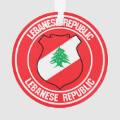 Libanon-Runde Ornament (Rückseite)