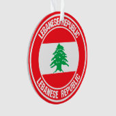 Libanon-Runde Ornament (Vorderseite)