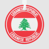 Libanon-Runde Ornament (Rückseite)