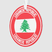 Libanon-Runde Ornament (Vorderseite)