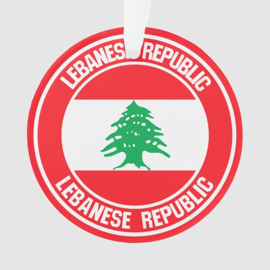 Libanon-Runde Ornament (Vorderseite)