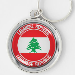 Libanon-Runde Schlüsselanhänger