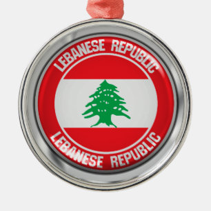 Libanon-Rundemblem Ornament Aus Metall