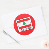 Libanon Runder Aufkleber (Umschlag)