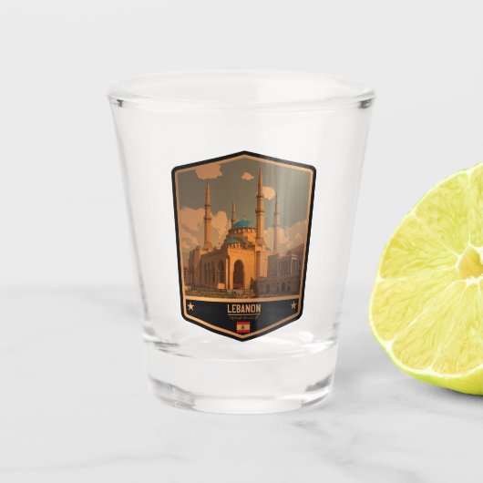 Libanon Schnapsglas (Vorderseite)