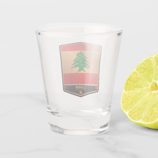 Libanon Schnapsglas (Rückseite)
