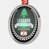 Libanon Silbernes Ornament (Links)