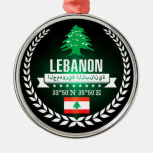 Libanon Silbernes Ornament