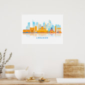 Libanon Skyline Poster (Küche)