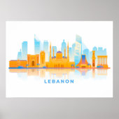 Libanon Skyline Poster (Vorne)