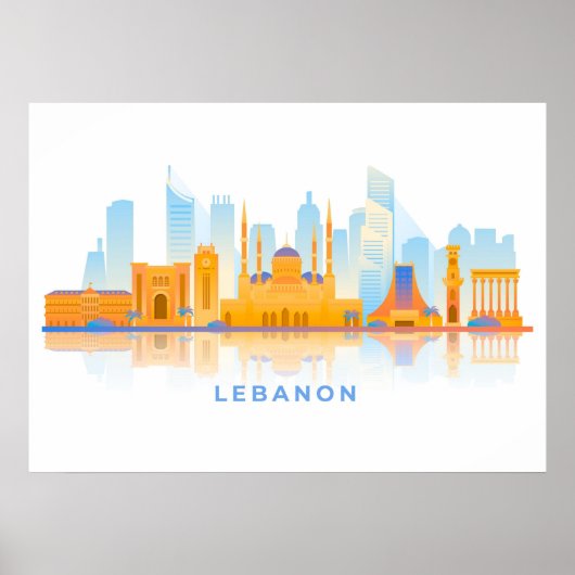 Libanon Skyline Poster (Vorne)