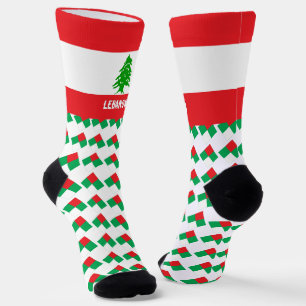 Libanon Socken, libanesische Fahne Mode / Sport Socken