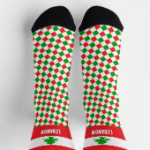 Libanon Socken, libanesische Flaggenfarben / Sport Socken (Oben)