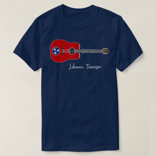 Libanon Tennessee Guitar T-Shirt (Design vorne)