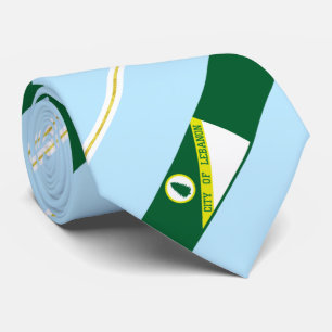 Libanon (Tennessee) Stadtflagge Neck Tie Krawatte