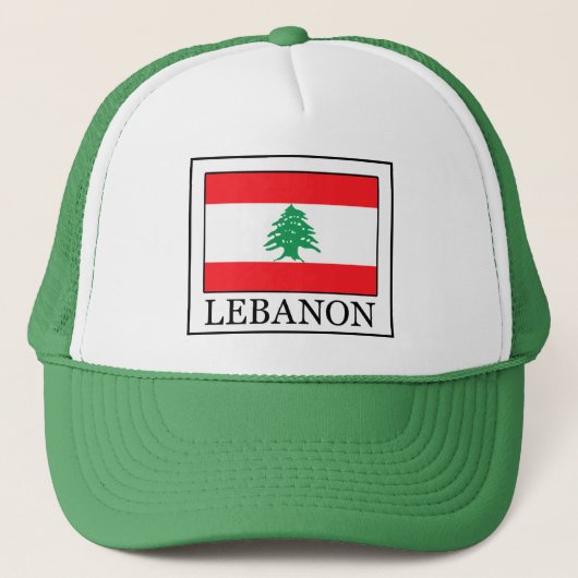 Libanon Truckerkappe (Vorderseite)