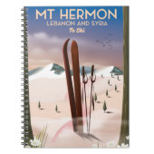 Libanon und Syrien Berg Hermon Ski Notizblock (Vorderseite)