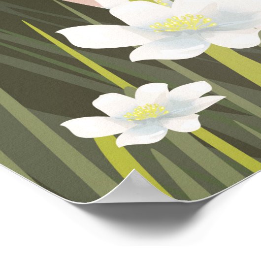 Libanon und Syrien Berg Hermon Ski Poster (Ecke)