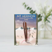 Libanon und Syrien Berg Hermon Ski Postkarte (Stehend Vorderseite)
