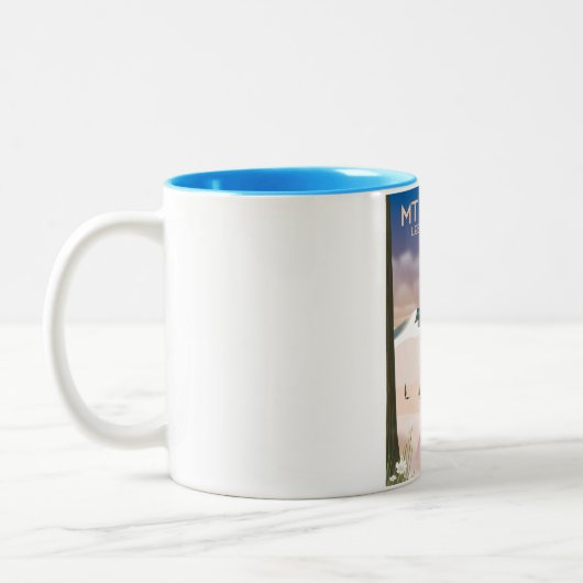 Libanon und Syrien Berg Hermon Ski Zweifarbige Tasse (Links)